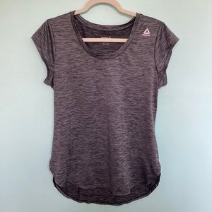Like New! Gray Reebok cap sleeve workout shirt women’s